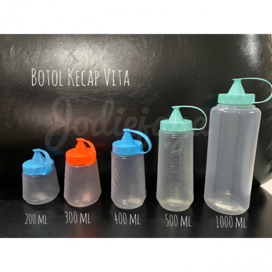 BOTOL KECAP ATAU SAUS MERK VITA 200ML-1000ML