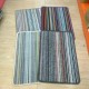 Keset Salur Garis Pelangi Anti Slip Tebal 40x60 Cm