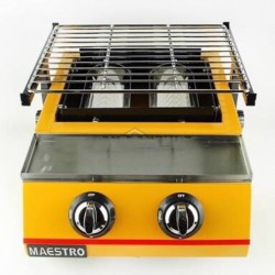 KOMPOR GAS MAESTRO 2 BURNER KOMPOR PEMANGGANG SOSIS 2 Tungku