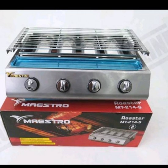 Kompor gas stainless 4 tungku bakaran Maestro