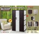 LEMARI VERTIKAL SUSUN 4 MOTIF BAMBU A3V