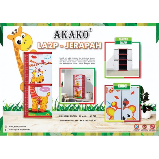 LEMARI AKAKO 2P (M) KUNCI LA2P-JERAPAH