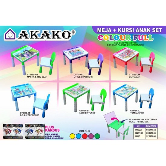 MEJA KURSI ANAK SET AKAKO