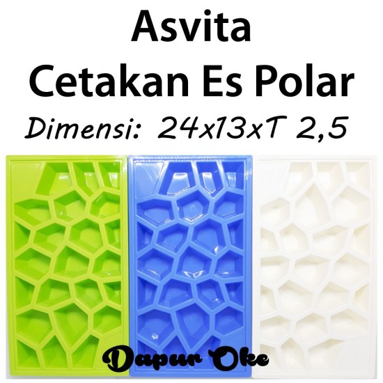 CETAKAN ES BATU ASVITA  ES BATU POLAR SEKAT  ICE TRAY