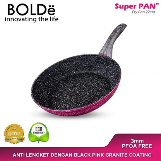 FRY PAN 22 CM GRANITE BLACKPINK