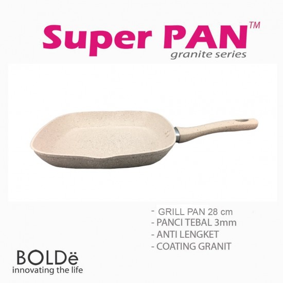 GRILL PAN 28 CM GRANITE BEIGE SERIES