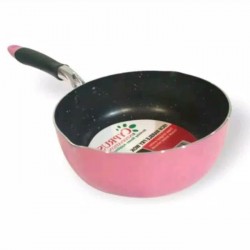 FRY WOK TEFLON LAPISAN MARBEL 20CM PINK