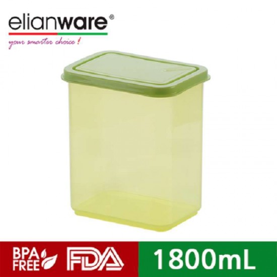 Elianware Food Case Rectangle BPA Free Toples Kotak Makanan 1800ml E-1773