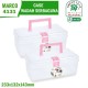 Kotak Box Hampers Obat Marco Case 4131 Green Leaf Dgn Handle Pegangan