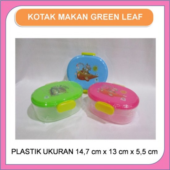 KOTAK BEKAL SEKOLAH Green Leaf 7363 - 530 ml