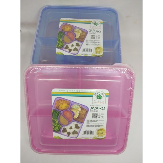 KOTAK MAKANAN AVARO 7557 GREEN LEAF