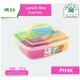 Green leaf MILKA Lunch Box Kotak Makanan 520 ml - 7372