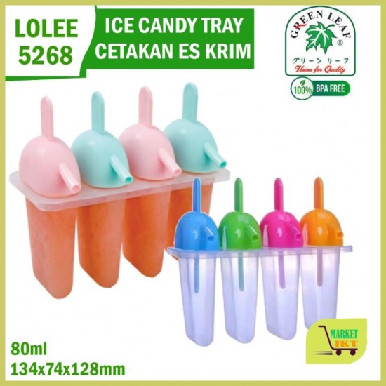 GREEN LEAF 5268 LOLEE CETAKAN ES KRIM ICE CANDY TRAY