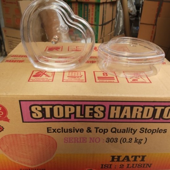 Toples HARDTOP 303 BENTUK HATI 200Gr