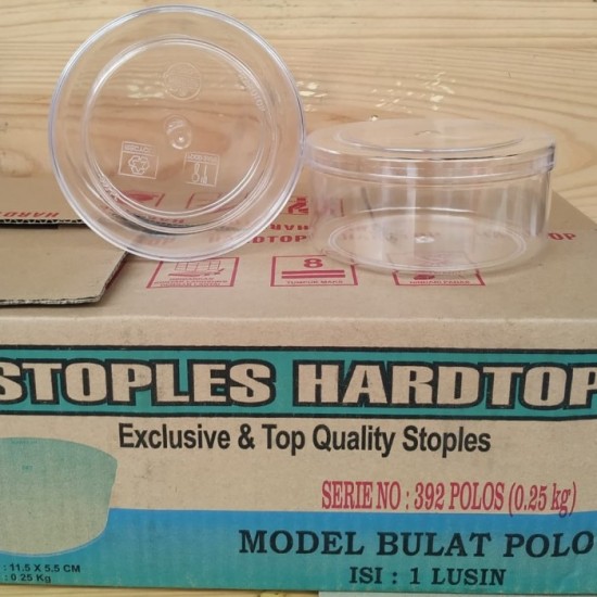 Toples Hardtop Seri 392 Bulat Polos 250g