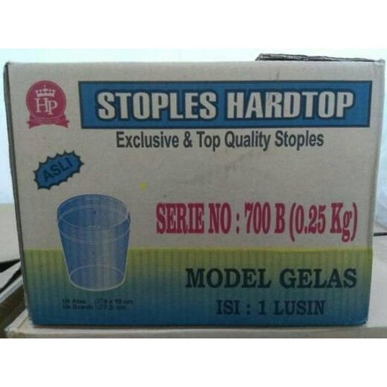 Toples Hardtop Seri 700B Model Gelas 250g