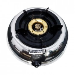 Kompor Gas LPG Hock 1 Tungku Stainless Steel Mutiara Gold 100 MG