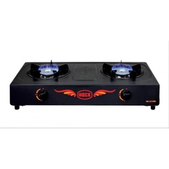 Hock Kompor Gas 2 Tungku Elegant Deluxe Burner Cap Stainless Steel Garansi HP-201ED