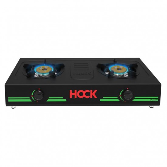 HOCK KOMPOR GAS 2 TUNGKU ELEGANT SILVER HP 200EV