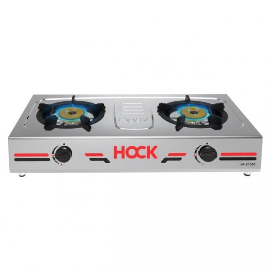 Kompor Gas 2 Tungku Stainless Hock Elegant Gold - HP 200EG