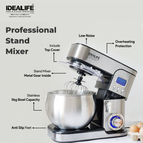 Professional Stand Mixer (Multi Speed) IL-221S IDEALIFE