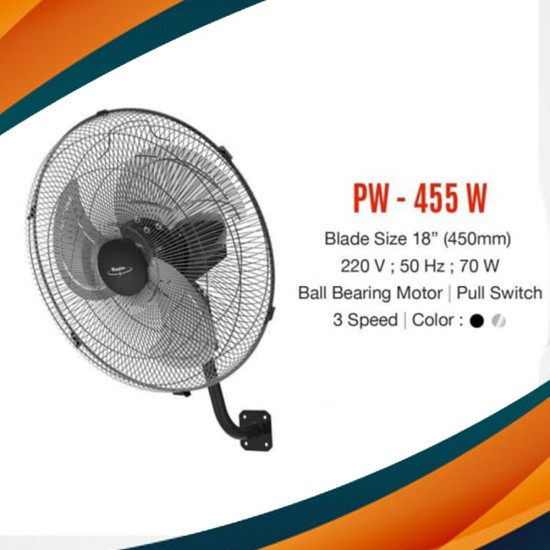 Kipas Angin Dinding Wall Fan Maspion PW 455 W 18 Inch