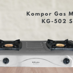 Kompor Gas 2 Tungku Miyako Stainless KG 502 S