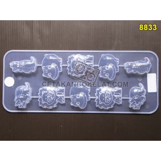 Cetakan Coklat Dinosaurus II Owl Cetakan Jelly Agar 8833