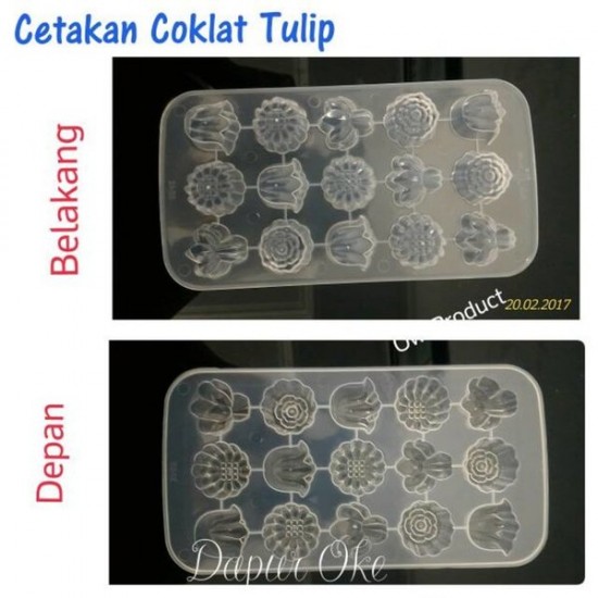 Cetakan Coklat Tulip Owl Cetakan Jelly Agar 8842