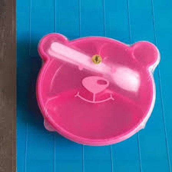 Lunch Box Motif Bear Kotak Makan Plastik Biru