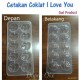 Cetakan Coklat I Love You -Hati Owl-Cetakan Jelly- Agar 8825
