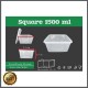 Thinwall Square 1500 ml Natural Food Container