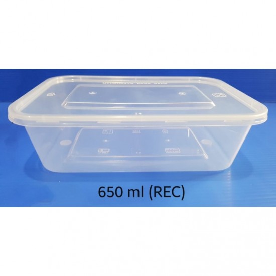 Thinwall 650 ml Rec - Persegi ISI 25 PC