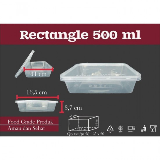Thinwall Food Container 500ml REC