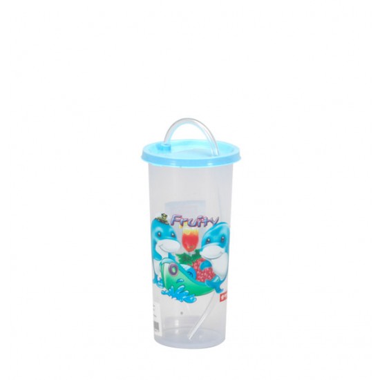 GL-12 Cup C-2 w Straw 370 ml